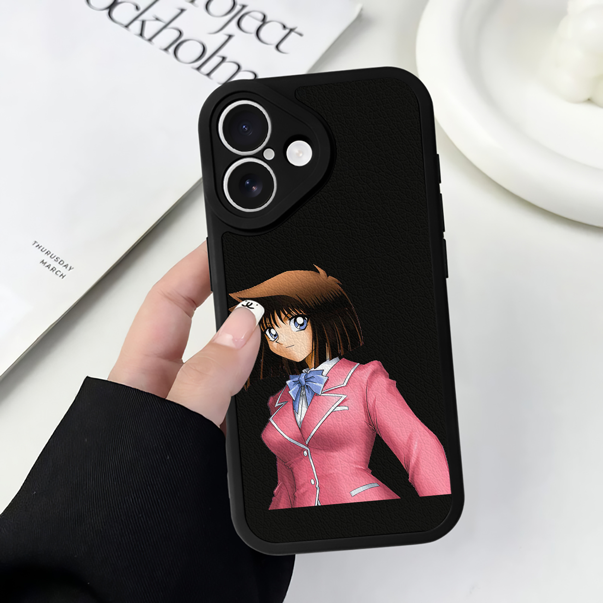 遊☆戯☆王 Yu-Gi-Oh! 【iPhone 16シリーズ対応】シリコンスマホケース（レザー調） 材質：シリコン